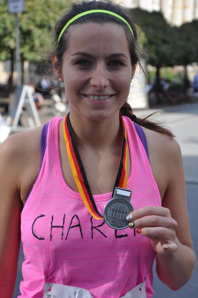 After the Berlin Marathon with Medal
