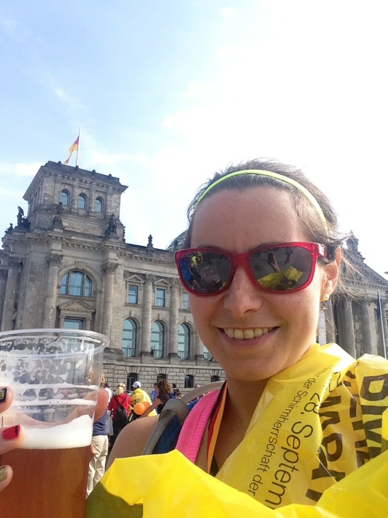Beer after the Berlin Marathon