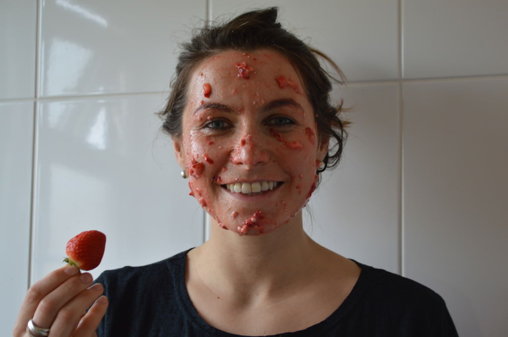 Strawberry facemask